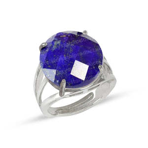 Anillo Ajustable de Piedra Preciosa de Cristal Natural, Corte Redondo, Joyería Versátil, Regalo - Product Image 6