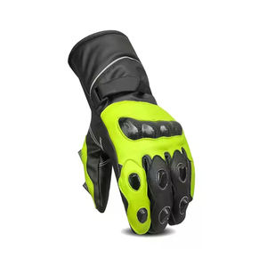 Guantes de Motociclismo de Dedos Completos, Cuero PU, Antideslizantes, Protección de Palma, Cierre de Hebilla, Deportivos, Unisex - Product Image 2