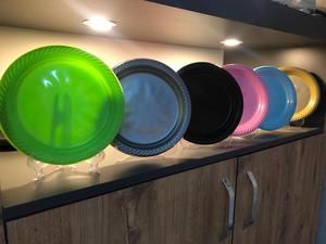 HoReCa เครื่องครัว PP แบบใช้แล้วทิ้ง,จาน PP 7 ''สีเงินสีทองใช้ซ้ำได้ - Product Image 6