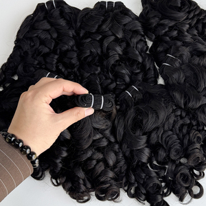 Lots de Cheveux Humains Bruts Cambodgiens Ondulés Effet Rebondissant, Cheveux Vierges Noirs Naturels en Gros pour Fournisseurs de Cheveux - Product Image 2