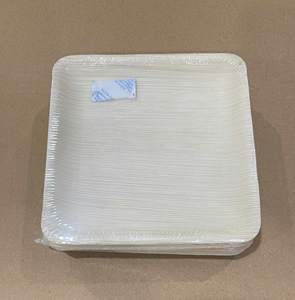 Assiettes jetables 100% compostables en feuille de palmier et bambou |   Assiettes en feuilles de palmier - Product Image 2