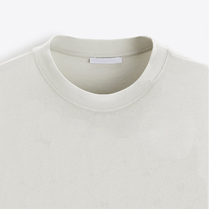100% algodón de calidad superior de gran tamaño caída hombro peso pesado camiseta 300 gsm en blanco logotipo personalizado diseño ropa de calle para hombres - Product Image 5