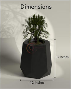 <b>Black</b> matt color Modern Design and <b>Floor</b> <b>Vase</b> for Home Decor for Wedding Blends Art and Functionality with Good Vibes - Product Image 2
