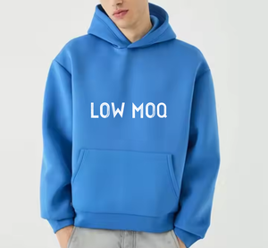 Sweat à capuche personnalisé unisexe ample avec logo personnalisé de haute qualité 100% coton pull-over uni pour hommes vente en gros - Product Image 3