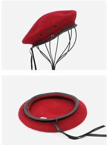 หมวกเบเร่ต์สำหรับเจ้าหน้าที่ผู้ผลิตปากีสถานสวมใส่สบายสวมใส่ง่ายปรับแต่งแบรนด์ - Product Image 6