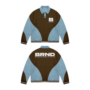 Base de punto sólida de manga larga personalizada para hombres y mujeres para polos para primavera y otoño Nuevo estilo - Product Image 1