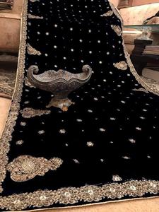 2023 Venta caliente moda india pakistaní Salwar Kameez colección de Bodas de lujo pesado piedra terciopelo bordado algodón Fantasía - Product Image 3