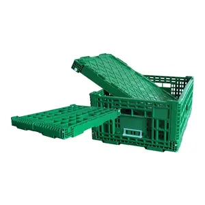 सुपरमार्केट बंधनेवाला बक्से प्लास्टिक हार्ड कस्टम प्लास्टिक टोकरा परिवहन प्लास्टिक foldable टोकरा
