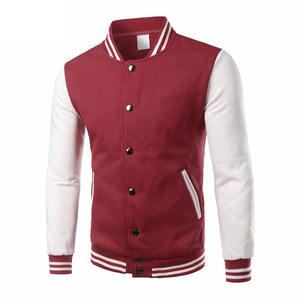 Veste universitaire pour homme de qualité supérieure, col montant sportif, personnalisable, avec fermeture à boutons en corne, vente en gros OEM - Product Image 2