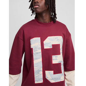 เสื้อฮู้ดดี้ครอปผู้ชาย Oem ผ้าฝ้าย 100% สไตล์สตรีทแวร์สั่งทำพิเศษ ผ้าหนา ล้างสีแบบ Acid Wash ลายพราง ซิปหน้า แต่งผ้าวาฟเฟิล - Product Image 2