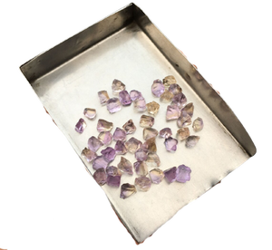 Cristal brut multicolore 2-4MM minuscule taille brute 50pcs Amétrine naturelle Pierres précieuses en vrac Taille 2-4MM Cristal brut - Product Image 3