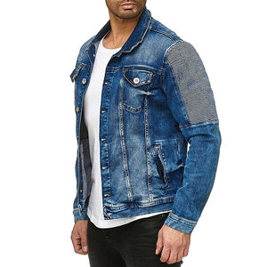 Usine Veste en jean de haute qualité Vêtements décontractés pour hommes Veste d'automne Veste en jean boutonnée Manteau oversize Veste en jean pour homme - Product Image 2