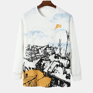 Sweat-shirt d'hiver pour homme avec impression de logo personnalisé, 100% coton molletonné, pull-over de haute qualité, fabrication sur mesure - Product Image 1