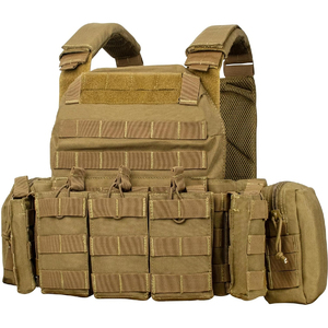 Chaleco táctico para exteriores con diseño de múltiples bolsillos, tela de malla transpirable y correas de hombro ajustables - Product Image 2