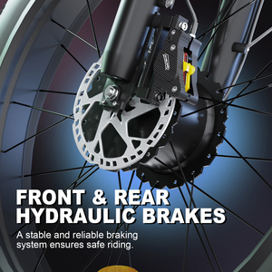 Vélo électrique tout-terrain 2000W à double moteur, pneus larges 26 pouces, batterie lithium 52V/22.4Ah, freins à disque - Product Image 5