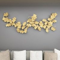 Toile rustique enduite blanche et dorée pour la décoration murale Accessoires déco maison tendance de qualité supérieure Arts muraux en matériau écologique