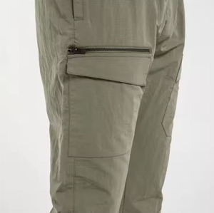 Pantalon cargo léger et décontracté pour homme, durable, coupe ample, poignets élastiques pour un style de vie actif, taille moyenne, service OEM disponible - Product Image 5