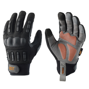 Gants de sécurité anti-vibration respirants de haute qualité avec logo personnalisé Gants de sécurité résistants aux coupures et tactiles en cuir de paume - Product Image 4