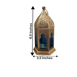 Vintage Antique Style 6 Height Metal <b>Lantern</b> Home Dcor Lighting <b>Tea</b> <b>Light</b> Candle Holder Indian Metal Crafts - Product Image 6