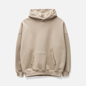 Sweat-shirts à capuche oversize en molleton 100 % coton pour hommes, avec épaules tombantes, impression personnalisée ODM, streetwear lourd avec logo pour l'hiver - Product Image 4