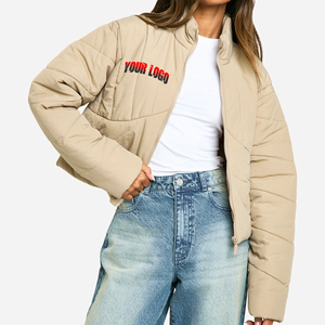 High Quality Women Puffer Jacket Winter <b>Coat</b> Warm Knitted Breathable Eco-Friendly Hooded Thick Polyester/Cotton Casual - Product Image 4
