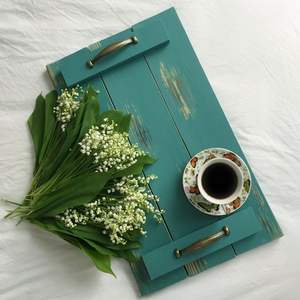 Nueva Bandeja de Servir de Madera Ecológica de Diseño, Duradera, Segura y de Estilo Moderno para Bodas Reales, Desayunos, Comida y Decoración - Product Image 4