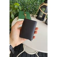 Dompet kartu pintar RFID kulit Vegan uniseks, dompet berkancing penutup kasual mekanisme otomatis penggunaan sehari-hari dompet kain merah