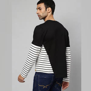 เสื้อสเวตเตอร์แขนยาวของผู้ชายเสื้อสเวตเชิ้ตสำหรับผู้ใหญ่ผ้าฝ้ายผสมผสมผ้าฝ้ายสวมใส่สบาย - Product Image 4