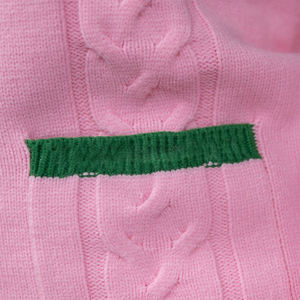 Pull en tricot personnalisé en gros, broderie Delta Greek Sigma Theta AKA Green Gold Sorority, cardigan en coton câblé, pull pour femmes - Product Image 2