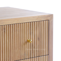 Commode Moderne Contemporaine en Bois Massif 6 Tiroirs Chêne Meubles de Chambre à Coucher Style Ferme pour la Maison Prix de Gros