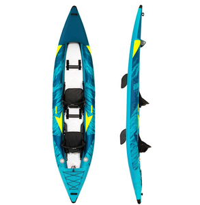 Kayak gonflable GY en PVC renforcé, aluminium et EVA, 2 places, bateau de sport nautique coloré - Product Image 3