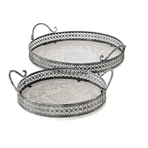 Plateau de service en métal poli brillant pour vaisselle de restaurant d'hôtel plat de service de nourriture à des plats délicieux de qualité durable - Product Image 3