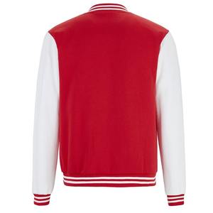 Veste universitaire en toile surdimensionnée d'hiver de style rue pour hommes personnalisée support de grande taille variété de techniques de broderie approvisionnement ODM - Product Image 3