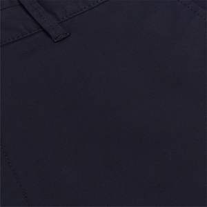 Cinturón con bolsillos laterales y cierre de cremallera, botones, 98% algodón, 2% elastano, azul marino, pantalones cortos ajustados, Chino - Product Image 5