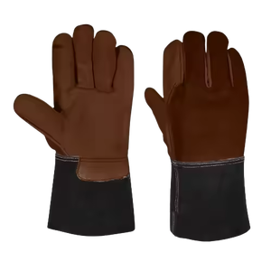 Gants de soudage TIG en cuir de vachette pleine fleur résistant aux étincelles Protection des mains pour les travailleurs du bâtiment Sécurité avant tout - Product Image 6