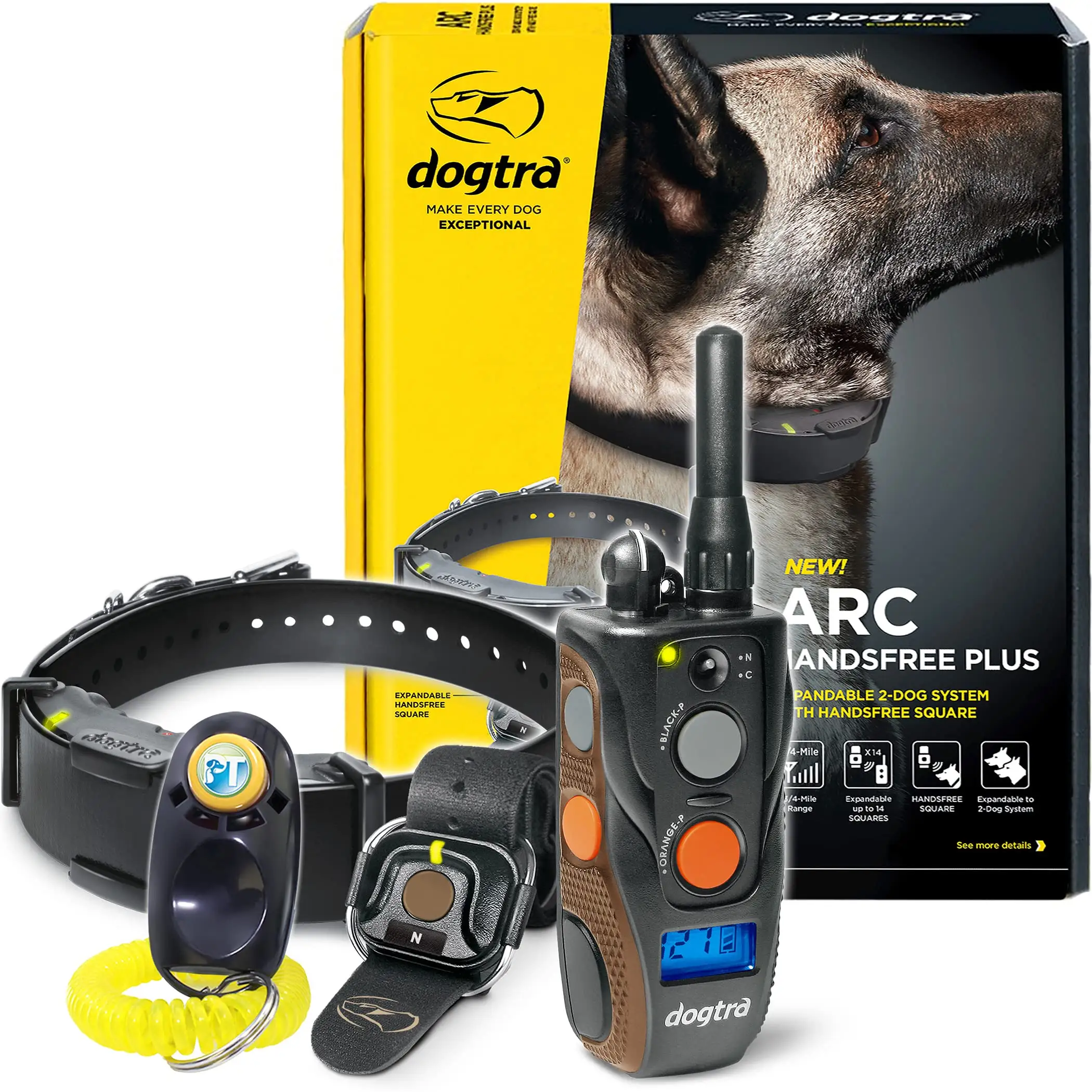 Лучшая цена оригинальный Dogtra ARC дистанционный ошейник для дрессировки собак 3/4 миль расширяемый перезаряжаемый тренажер