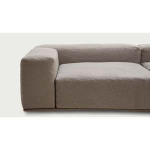 Canapé modulaire contemporain Delano à une place, en cuir véritable lavable, nouveau cuir véritable et éponge pour la maison, l'appartement, le salon - Product Image 4