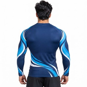 Camiseta de Compresión Deportiva para Hombre, Manga Larga, Ropa Deportiva para Entrenamiento, Fitness, Running, Ciclismo, Surf, Gimnasio - Product Image 2