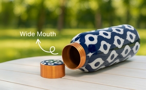 <b>Bottle</b> with Mandala Print Pure <b>Copper</b> Water <b>Bottle</b> 1L Mandala Design Designer <b>Copper</b> <b>Bottle</b> Meena Artwork <b>Copper</b> Ayurvedic - Product Image 2