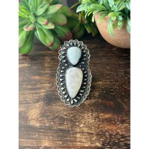 Shawn Cayatineto Men's <b>Boho</b> Style <b>Ring</b> Moon Stone Sterling <b>Silver</b> Bezel Setting Vermeil Plating Geometric Size 8 Everyday Wear - Product Image 1