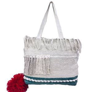 Bolso de mano de algodón Dari de edición limitada para mujer, ecológico, hecho a mano con cremallera, moda informal multiusos para uso nocturno - Product Image 2