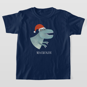 Bangladesh OEM ODM niños Navidad camiseta alta calidad vacaciones Look personalizable algodón Santa muñeco de nieve Reno impreso Top - Product Image 4