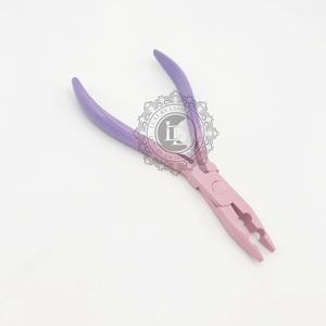 Pince d'extension de cheveux Ombre à deux trous en acier inoxydable durable outils d'extension de cheveux de marque privée - Product Image 3