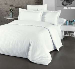 Parures de lit de haute qualité à prix abordable 200 TC pour usage domestique, housses de couette, taies d'oreiller, draps, couleur personnalisée, fabricant turc - Product Image 1