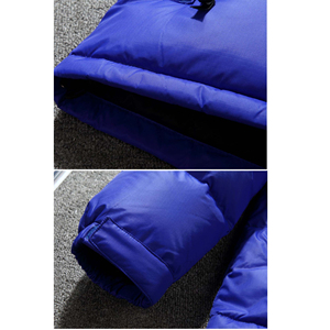 Chaqueta acolchada impermeable para exteriores de estilo callejero personalizado para hombre, tela de lana de lino, patrón sólido, servicio OEM disponible - Product Image 5