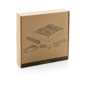 Set di Giochi da Tavolo in Legno Sostenibile 5-in-1 per Merchandising - Product Image 2
