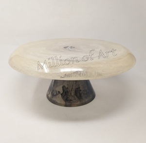 แท่นวางเค้กเรซินสำหรับเสิร์ฟและแสดงเค้กที่ละเอียดอ่อนดีที่สุดสำหรับชิ้นกลางสำหรับโอกาสที่เป็นมงคลในราคาที่เหมาะสม - Product Image 1