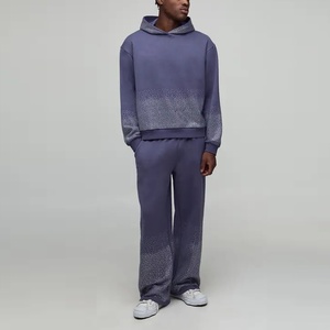 Nuevas Sudaderas con Capucha de Felpa Francesa con Pedrería Térmica Personalizadas para Hombre, Ligeras, para Invierno, Venta al Por Mayor - Product Image 3