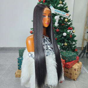 Pelucas de Cabello Humano Vietnamita Virgen 5x5, Pelucas con Frente de Encaje Transparente HD sin Pegamento, Peluca de Encaje HD con Cabello Vietnamita Virgen - Product Image 4