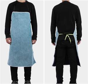 Delantal de cuero de soldadura resistente al fuego Delantal de soldadura de protección térmica de alta calidad Delantal de soldadura industrial - Product Image 1